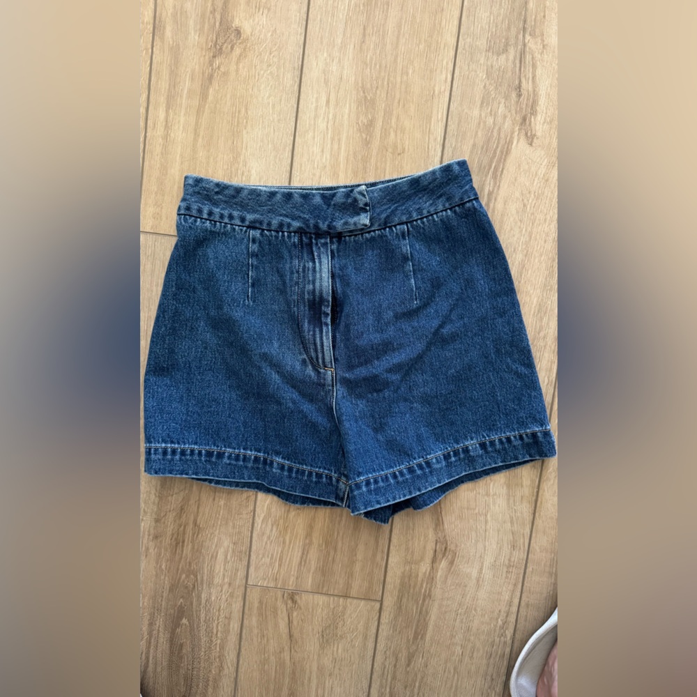 Mekhi High-Waisted Denim Shorts